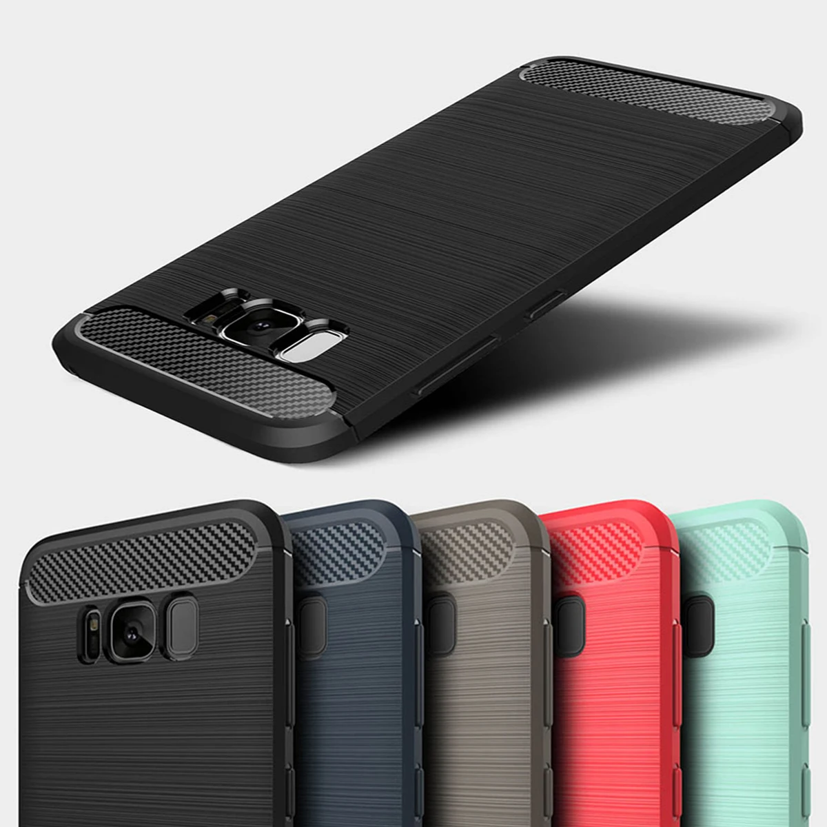 

Ojeleye Case For Samsung Galaxy S8 Case Silicon Anti-knock Cover For Samsung Galaxy A10 A30 A40 A50 S10 e Lite S9 S8 Plus Cover