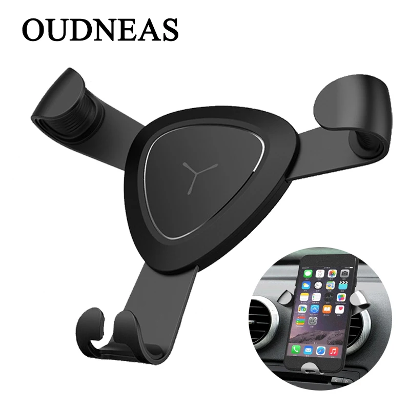 OUDNEAS Car Phone Holder Universal Gravity Metal Air Vent