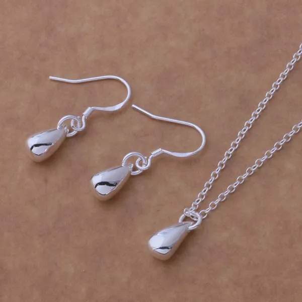 

AS087 Hot 925 sterling silver Jewelry Sets Earring 177 + Necklace 681 /bgdajxka aedaivka
