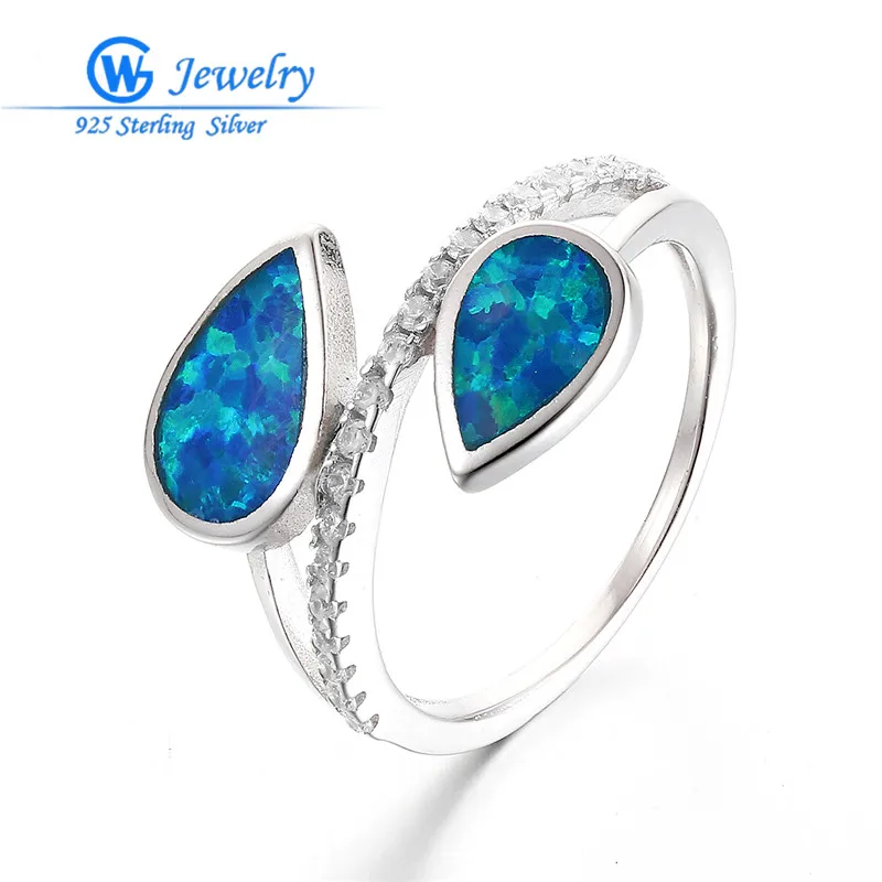 

2016 Fashion Blue Fire Opal Ring GW Fashion Jewelry