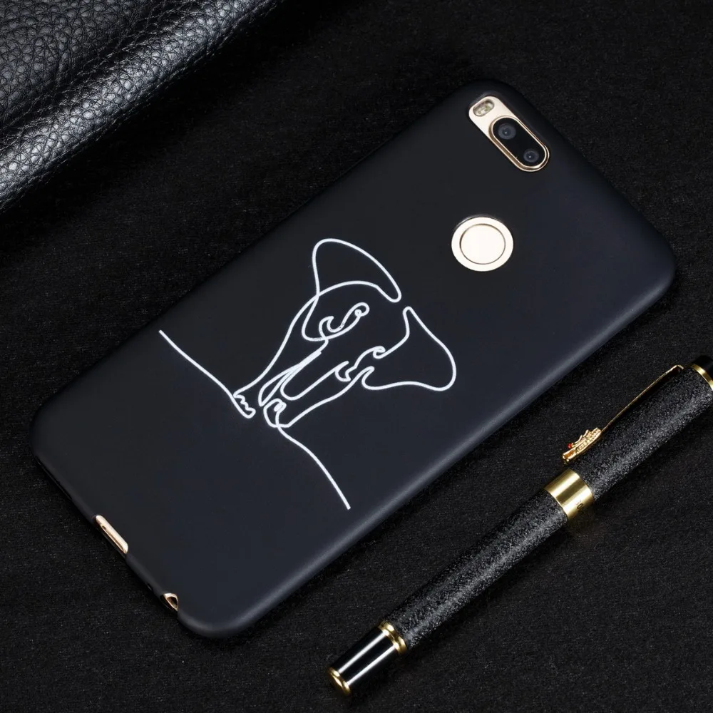 

For Xiaomi 5X 6X 5S PLUS 8 SE Phone Cases Simple Stick Figure Soft TPU Phone Case For Xiaomi 5X 6X 5S PLUS 8 SE Capa Coque Shell
