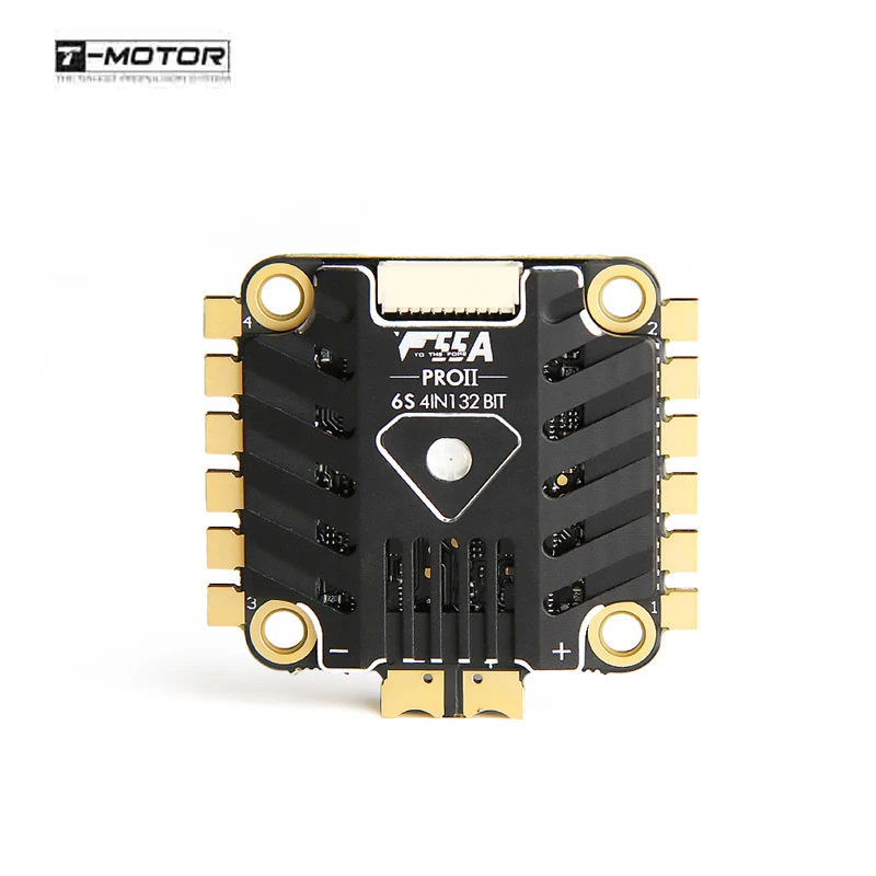 

T-motor F4 OSD Flight Controller & F55A PRO II BL_32 DShot1200 4in1 ESC Stack for RC Drone FPV Racing Replacment Parts