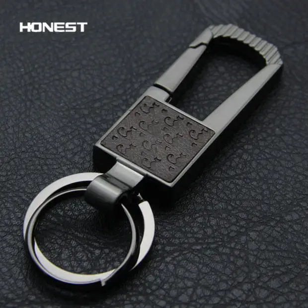 high quallity carabina waist hanged car keychain cool key ring for men