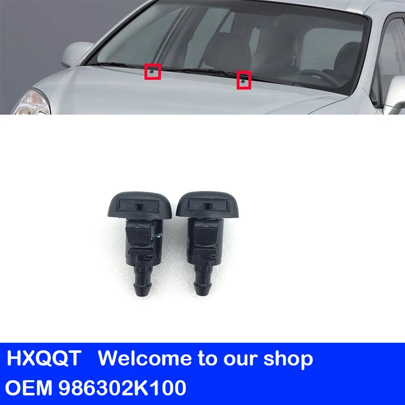 

FOR i20 iX20 i30 iX35 Tucson FOR Sportage Windscreen Washer 2PC OEM 986302K100 Windshield Washer Nozzle
