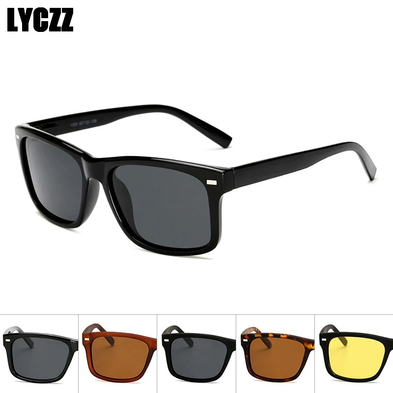 LYCZZ New Mens Driving and Fishing Sun Glasses High Quality Polarized Eyewears Outdoor Sports Anti-Wind Goggles For Males oculos |