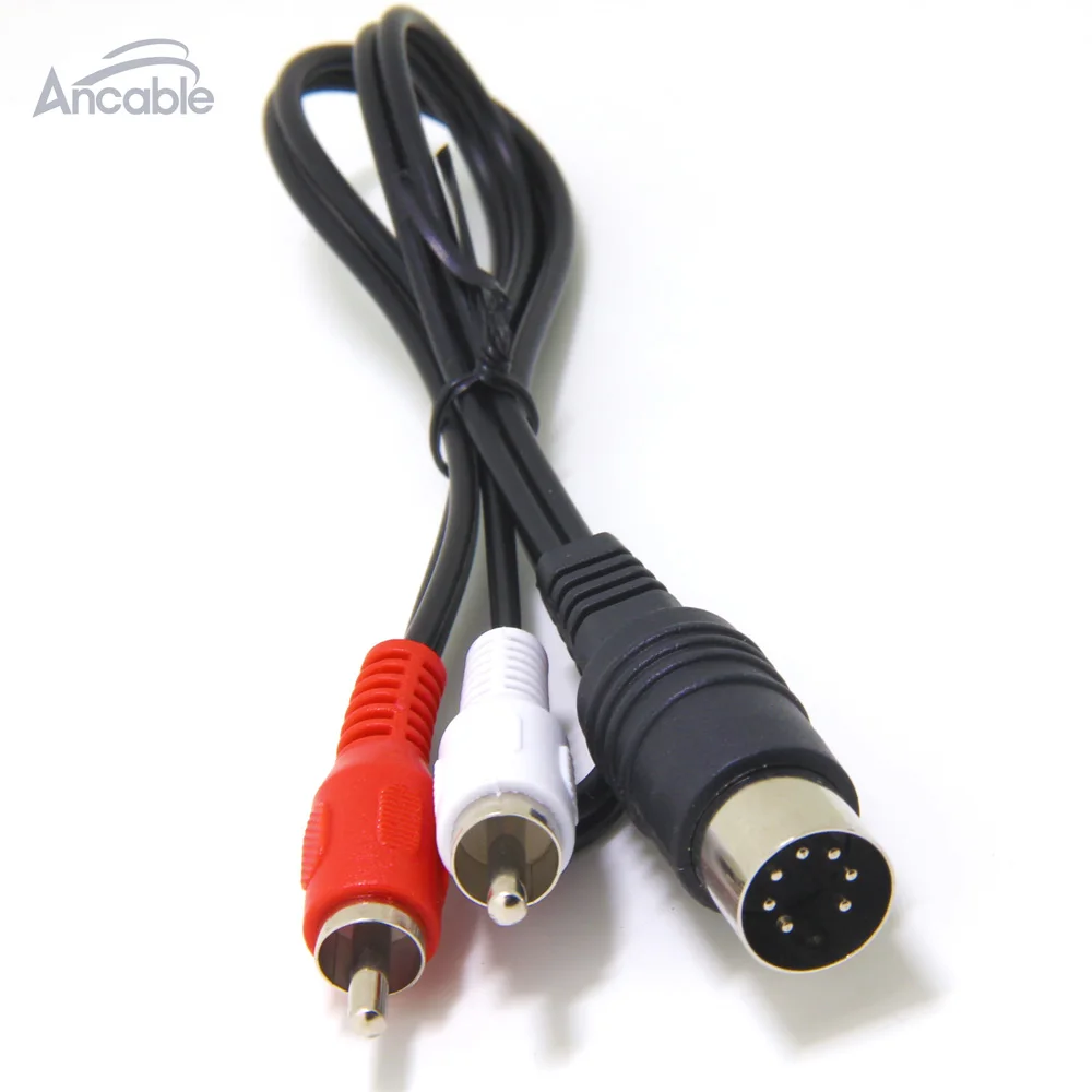 

Bang & Olufsen compatible AUX Lead 7 Pin Din Plug to 2 x RCA Plugs