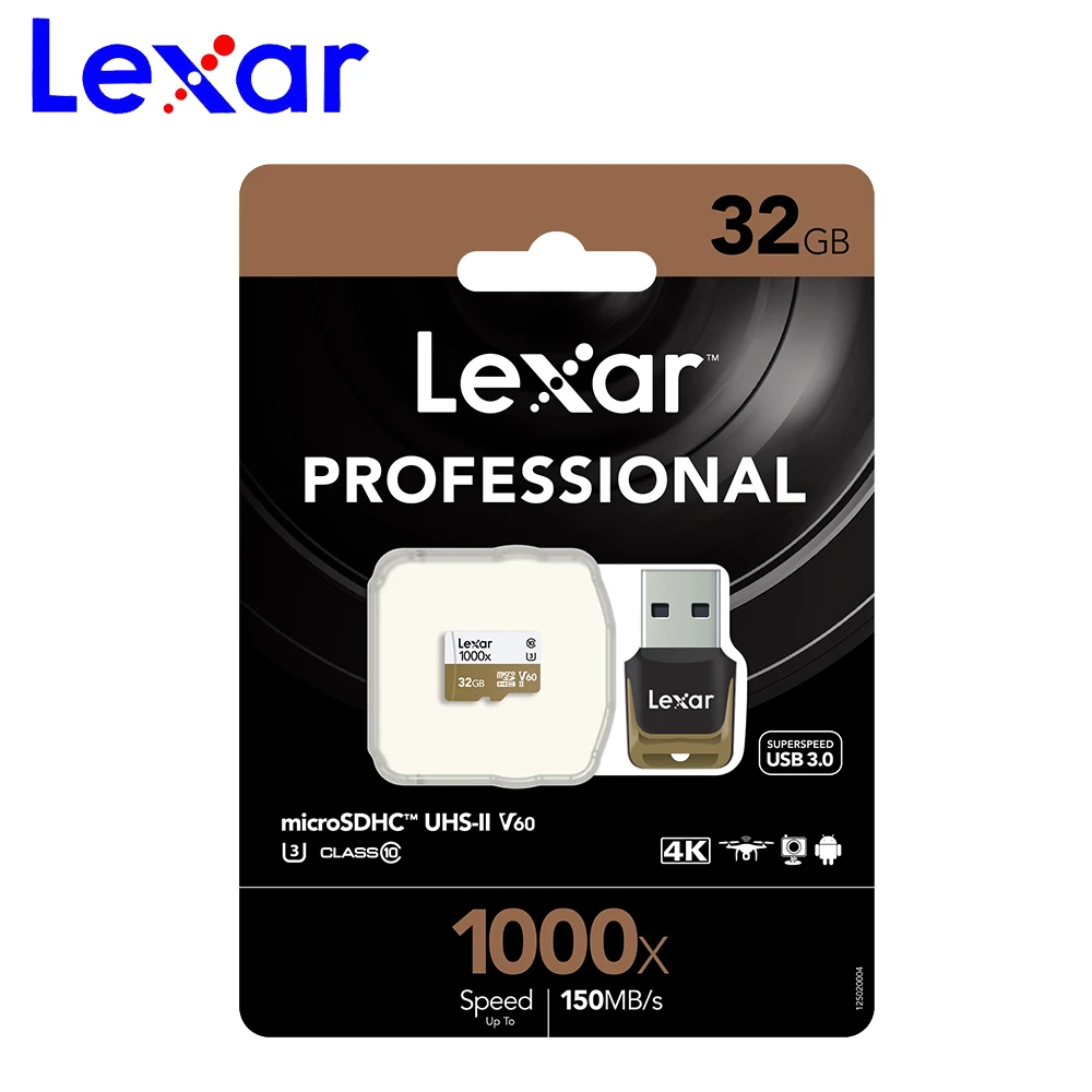 Карта памяти Lexar micro sd 32 Гб 64 128 ГБ 256 512 SDXC/SDHC UHS II 150M 90M U3 V10 4K Microsd Flash TF карта