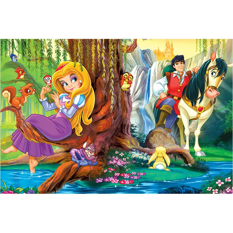 

2019 New DIY 5D Diamond Painting Cross Stitch Cartoon full square drill Mosaic princess Needlework Diamond Embroidery Pictures