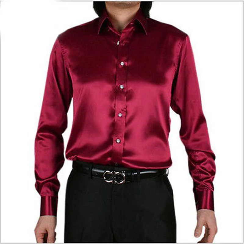Wind Red Leisure Clothing Wedding Prom Emulation Silk Long Sleeve