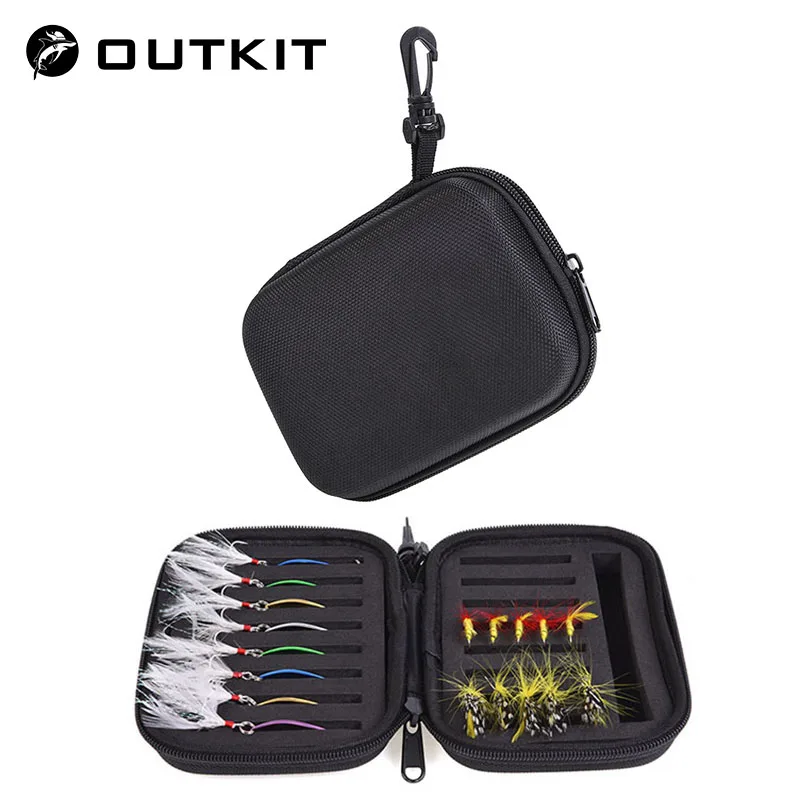 OUTKIT рыболовная приманка сумка 16 см* 11 см* 5 см ложка муха приманка джиг голова контейнер Рыболовная Сумка Большая емкость приманка сумка для хранения снасти