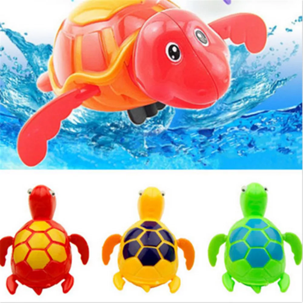 

Baby Bath Toys Funny Toys Swimming Chain Turtle Baby Bath ToysWound-up Chain Clockwork Kids Beach Bath Toys