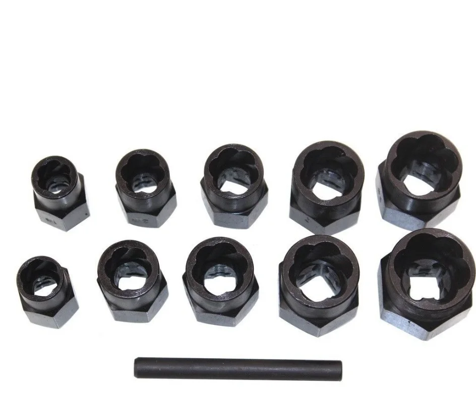 3812DrDamagedLockLugNutRemovalSocketTool11pcsTwistSocket