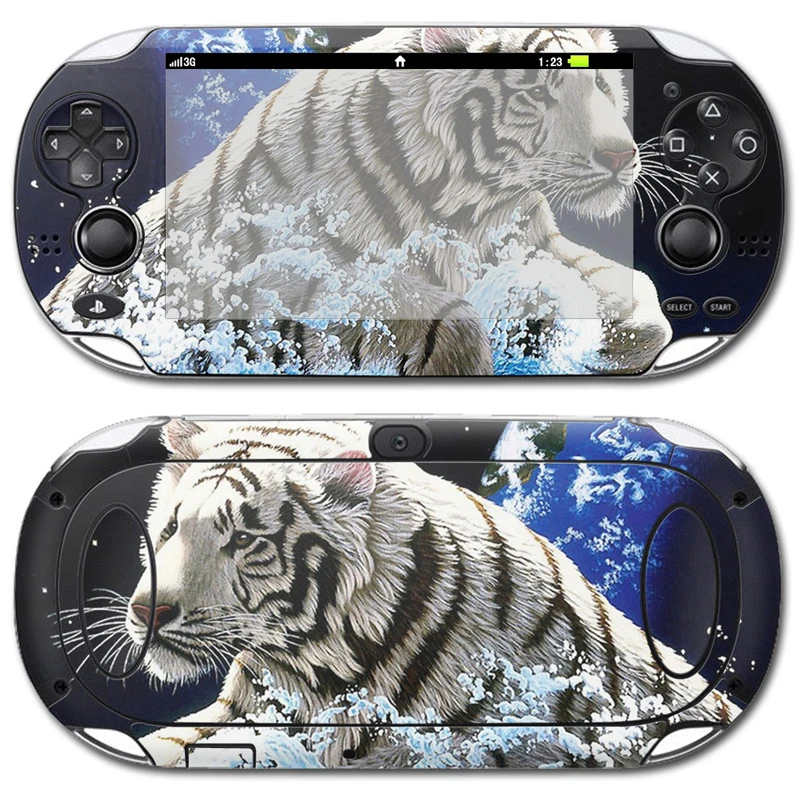 

Hot Sale Factory Price Tiger Design Games Accessories Vinyl Decal for PSP vita 1000 Skin Sticker