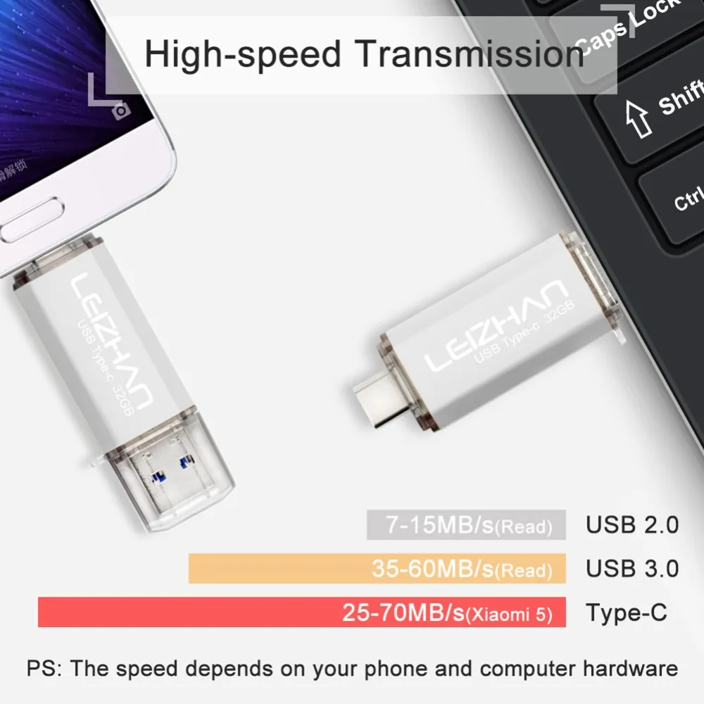 LEIZHAN 128 ГБ USB C флэш накопитель для планшетов Type Google Chromebook Pixel Nokia N1 Pendrive Tipo Photostick 64 32