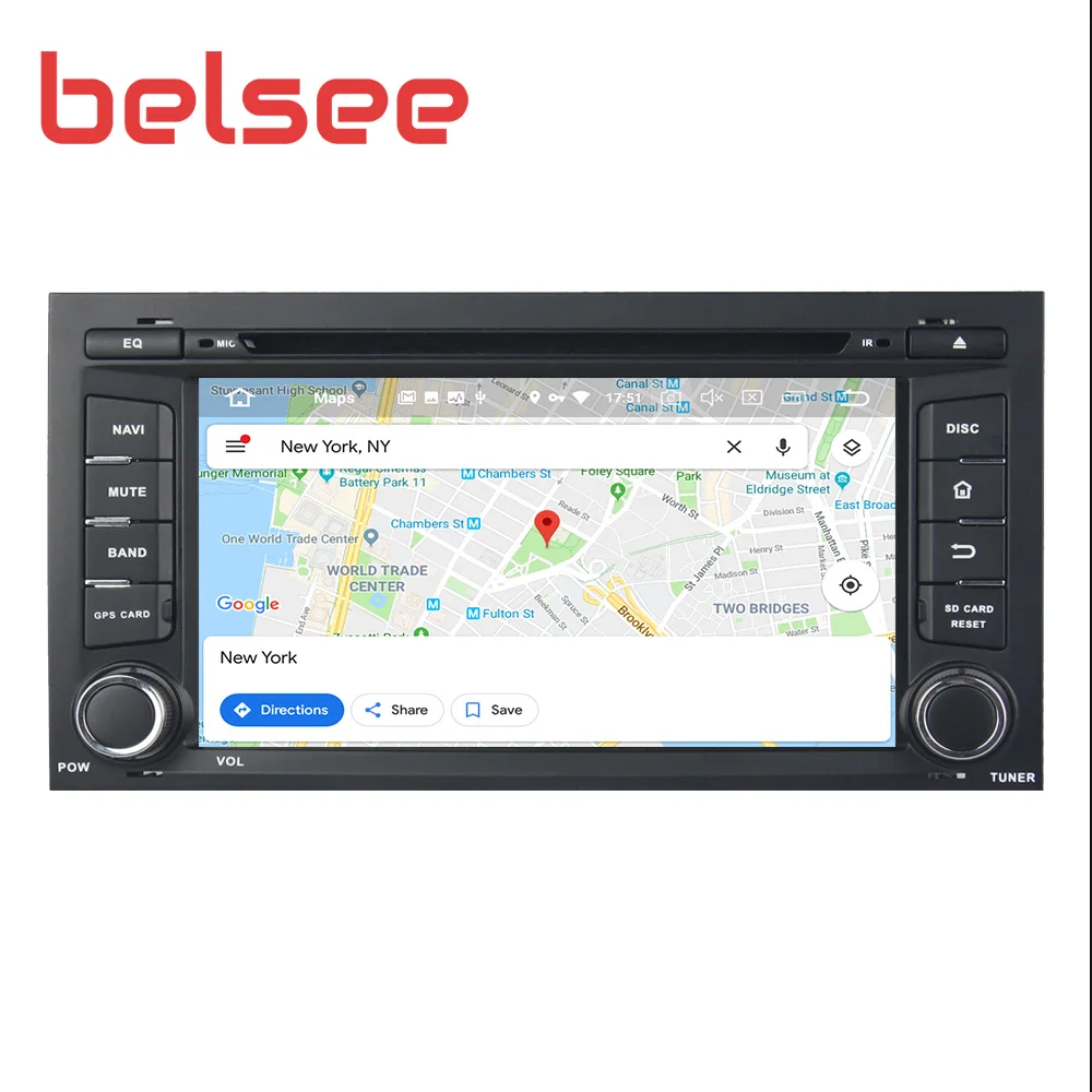 Belsee для Seat Leon 2013- Android 9,0 Автомагнитола Стерео Авторадио gps-навигация, dvd-плеер СБ Navi 4GB 64GB 8 Core