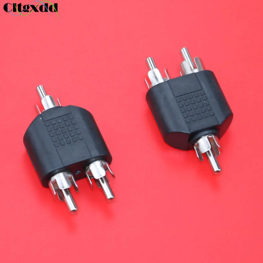 Cltgxdd пластированный никель RCA штекер на 2 штекера удлинитель AV Лотос разъем ТВ