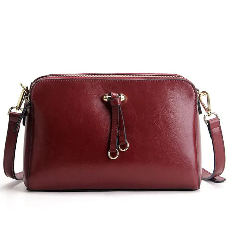 

Women bag Fashion handbag new Genuine Leather fashion shoulder bag portable Leisure Messenger bag Small square package