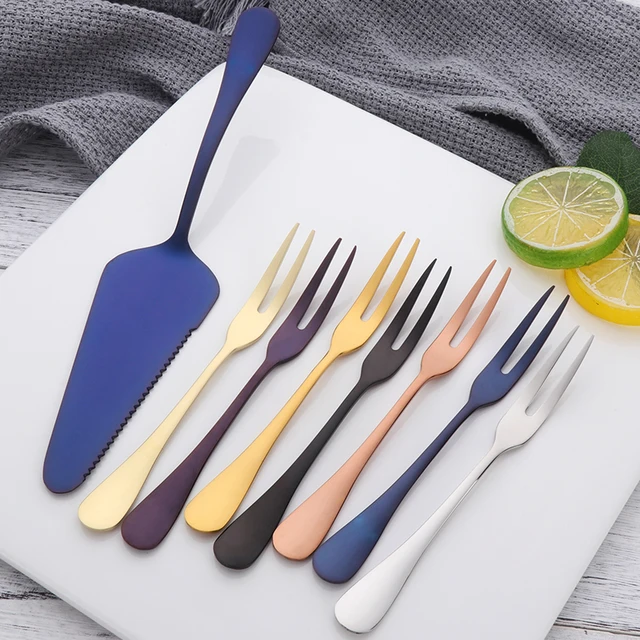 9 Pieces Stainless Steel Cake Forks 3
