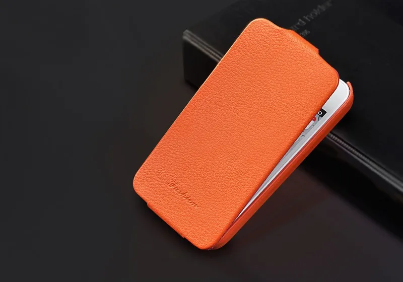 FREE SHIPPING 5 COLORS Luxury Surface leather case for iPhone 5S flip case. |