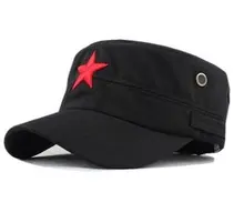 Дешевой цене !2017 новая мода унисекс горяч-продавая Красная Звезда шляпа общем лето армейское шляпа курсант Кепка 2цвета