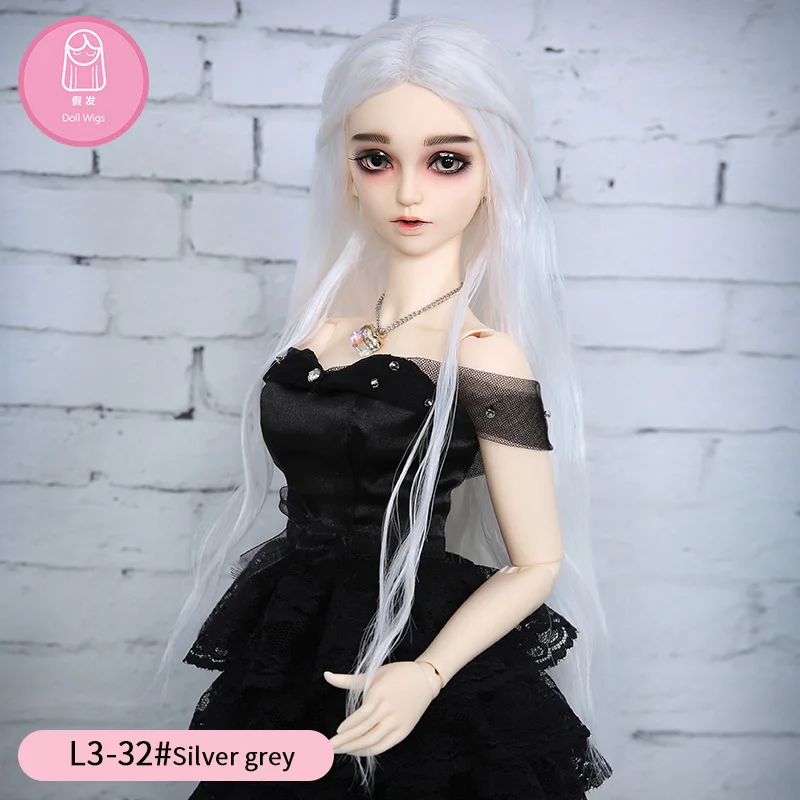 Парик для куклы BJD L3# Размер 9-10 дюймов 1/3 высокотемпературный парик длинные волосы bjd sd кукольные парики для красоты ручной работы diy