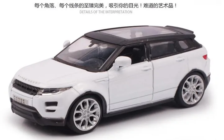 Сплав модель автомобиля SUV 1:35 для Land Rover Evoque Diecast игрушки отступить автомобиля коллекция малыш подарки модель суперкара