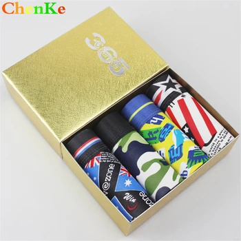 

ChenKe The New Men's Boxers Ice Silk Breathable Printing Underwear Men High Quality Seamless Boxer Shorts Men Underwear
