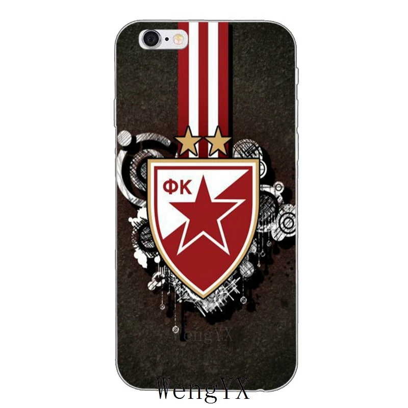 Чехол для телефона Serbia FK Crvena zvezda из мягкого силикона и ТПУ для Apple iPhone 4, 4S, 5, 5S, 5c, SE, 6, 6s, 7, 8 plus, X, XR, XS Max - Цвет: Crvena-zvezda-A-07