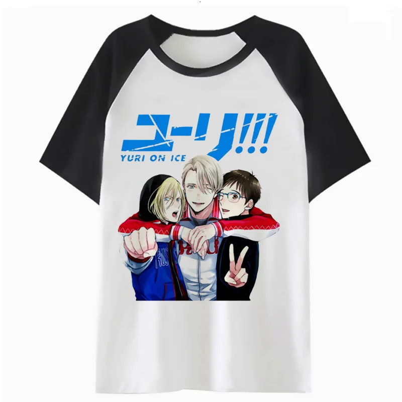 

YURI ON ICE t shirt for t-shirt male men funny tshirt hop streetwear top clothing hip tee harajuku F4914