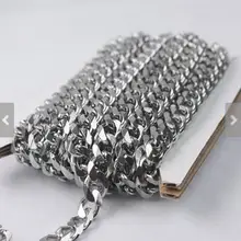 5mm/8mm sale in Bulk Jewelry Making Lot Meters Stainless Steel Jewelry findings marking Curb chain Link DIY Necklace bracelet