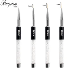 BQAN, профессиональная кисть для ногтей 5 мм/7 мм/9 мм, ручная кисть для рисования, кончики для рисования, инструменты для рисования, инструменты для маникюра, дизайна ногтей, кисти для украшения
