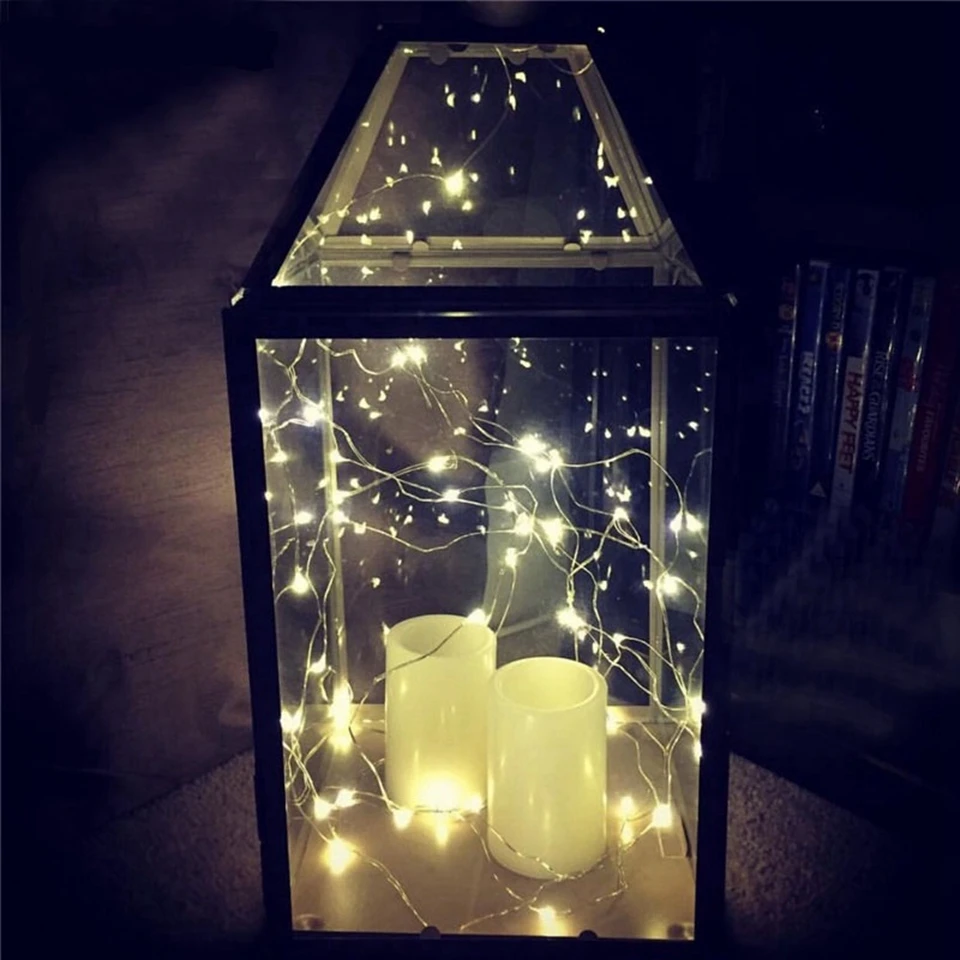 2M Battery Copper Silver Wire LED Christmas lights AA battery Powered Christmas Tree Lights string lights for Wedding holiday 2M Battery Copper Silver Wire LED Christmas lights AA battery Powered Christmas Tree Lights string lights for Wedding holiday