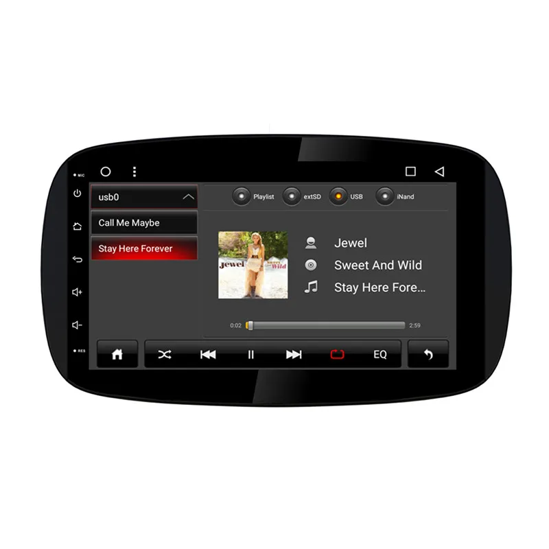 Discount Ectwodvd 9inch Octa Core Android 8.1 Car DVD Player GPS Navigation Multimedia For Benz SMART 2015 6