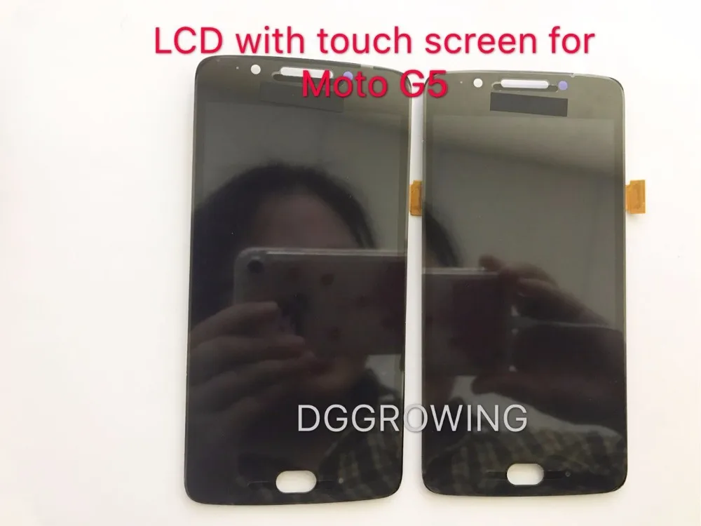 DGGROWING 10 шт./лот оптовая цена мобильные Запчасти для Motorola Moto G5 XT1672 XT1676 ЖК дисплей с