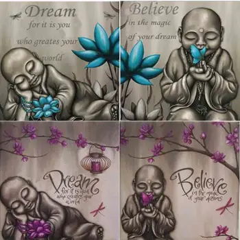 

Full Square/Round Drill 5D DIY Diamond Painting "Buddha Lotus believe dream"3D Embroidery Cross Stitch Mosaic Home Decor RS2020