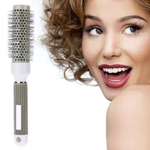 Прочный керамический Железный Круглый гребень щетка для волос 25 мм салонный стиль баррель расчески для волос