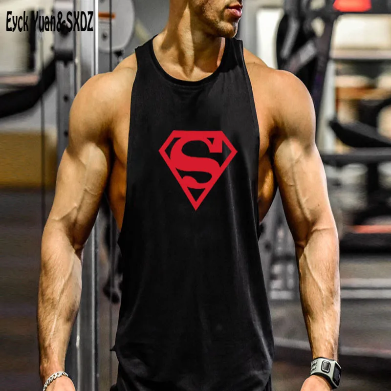 zyzz New Superman Gymshark Bodybuilding Singlets Mens Tank Tops ...