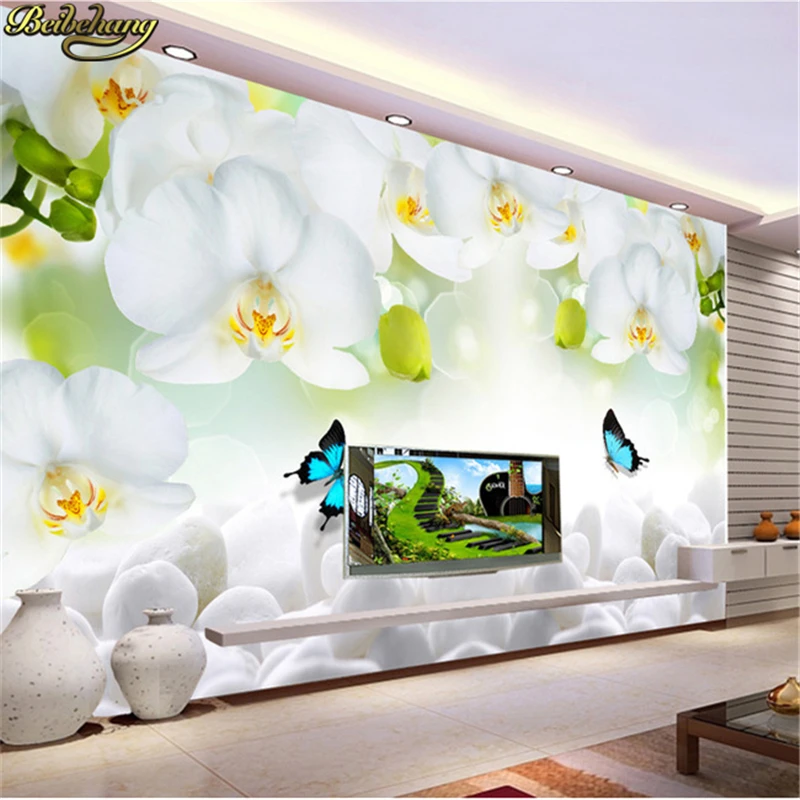 

beibehang Custom photo wall paper Flower art wallpaper restaurant retro sofa background mural papel de parede 3d papier peint