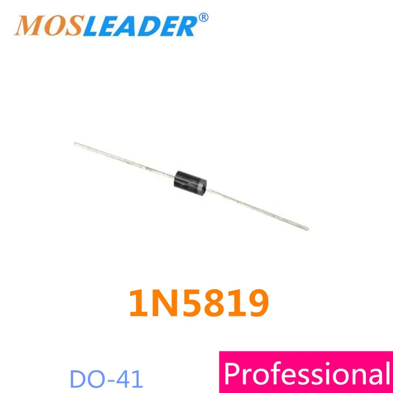 Mosleader DIP 1N5819 DO-41 1000 шт. 1A 40 в Шоттки высокое качество | Электроника