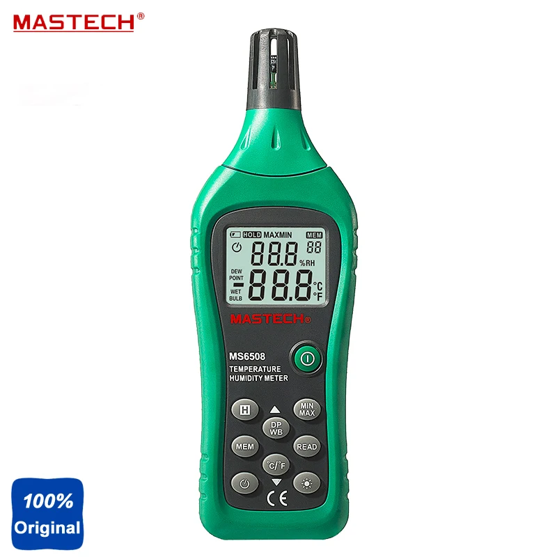 

MS6508 High Precision Multimeter Industrial Handheld Digital Temperature Humidity Meter Moisture Meter