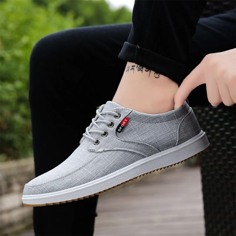 

2019 Autumn Casual Shoes Men Sneakers Canvas Breathable Mens Sneakers Homens Light Comfort Male Walking Shoes Chaussure Homme