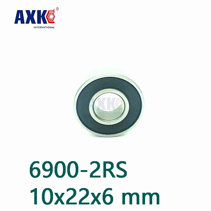 Axk шарикоподшипники 6900 2rs (10 шт.) 10x22x6 мм метрические тонкие подшипники 61900 6900rs