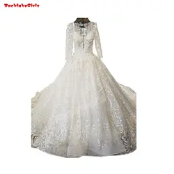 56411 три четверти рукав свадебное платье серебряной нитью вышивка свадебное платье расшитое бусинами