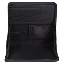 Folding Car Seat Back Storage Tidy Travel Organizer DVD Laptop Holder Tray Hold Black