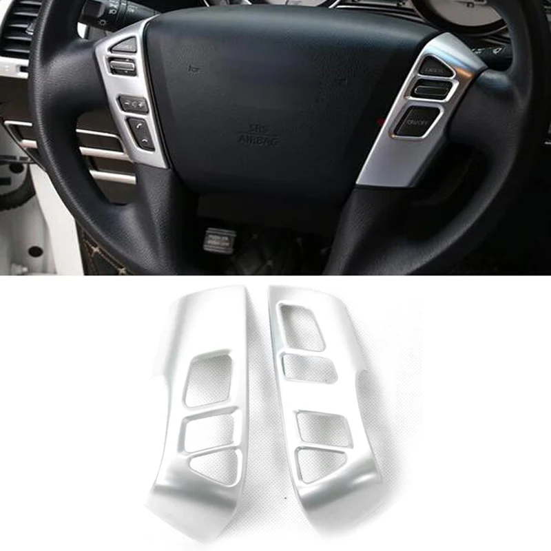 ABS Car Steering Wheel Button Cover Trim For Nissan Armada Patrol