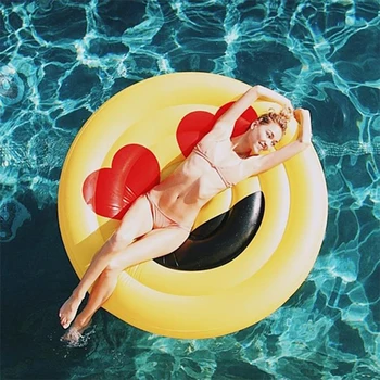 

Inflatable swimming ring large inflatable floating row swimming pool floating toy children adult water toy expression
