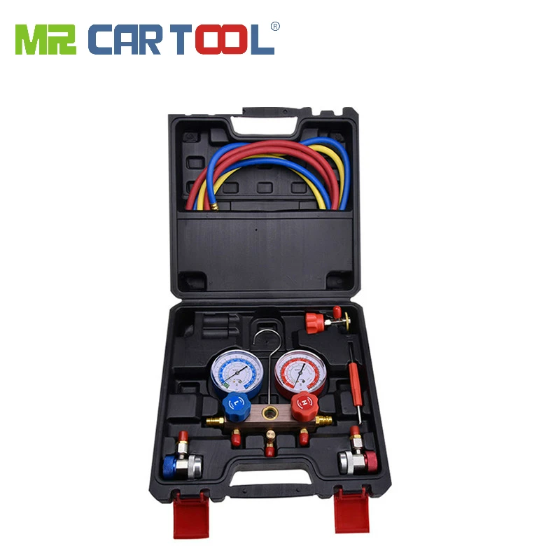 

Car Air Conditioning Refrigerant Pressure for R12 R22 R134a R404a 410a Car Air Conditioning Fluorine Filling Auto Repair Tools