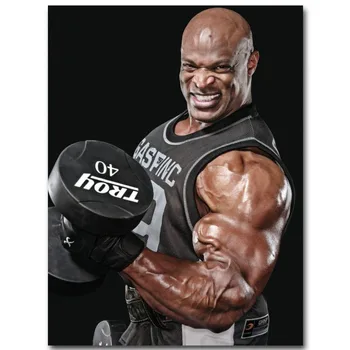 

1898A Ronnie Coleman Bodybuilder Fitness-Wall Sticker Silk Poster Light Canvas Decoration