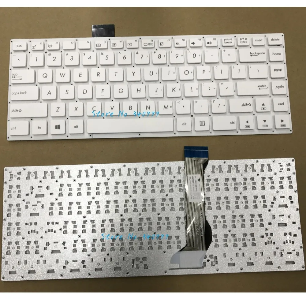 Оригинальная новая белая клавиатура США для Asus E402 E402M E402MA E402S E402SA | Компьютеры и