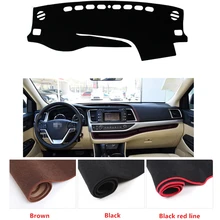 Подходит для Toyota Highlander 2015 Anti-Slip приборной панели автомобиля Чехлы для мангала dashmats Pad Авто Тенты Подушки Ковры протектор